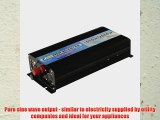 1000W pure sine wave AC power inverter 12V battery to 240V mains electricity (peak power 2000W)