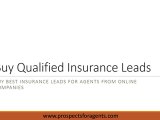 Buy Qualified Insurance Leads online in USA