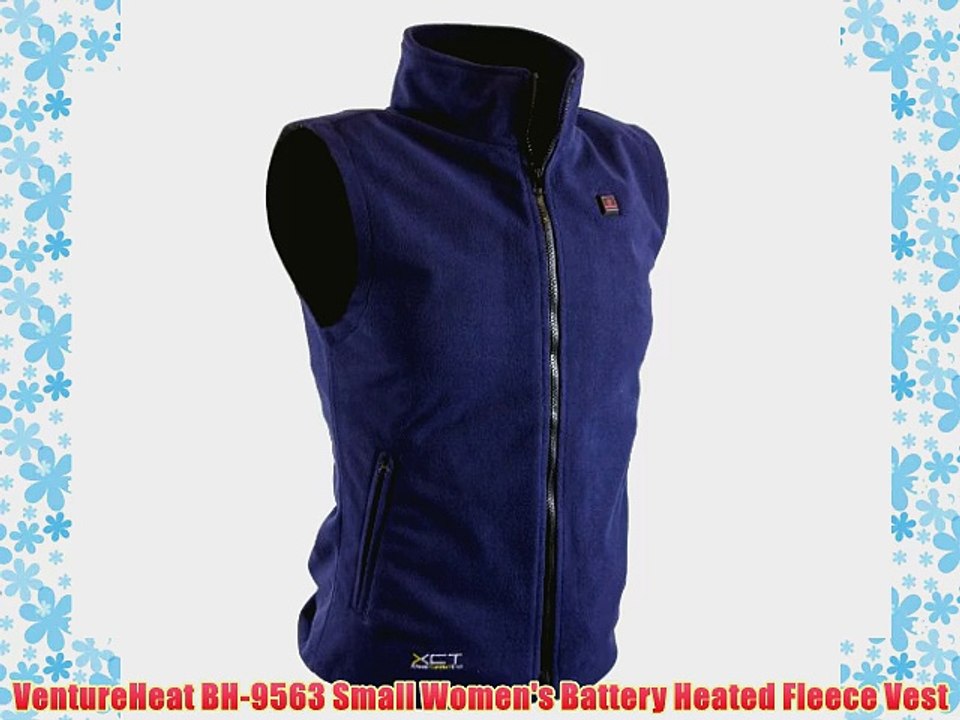 VentureHeat BH-9563 Small Women's Battery Heated Fleece Vest