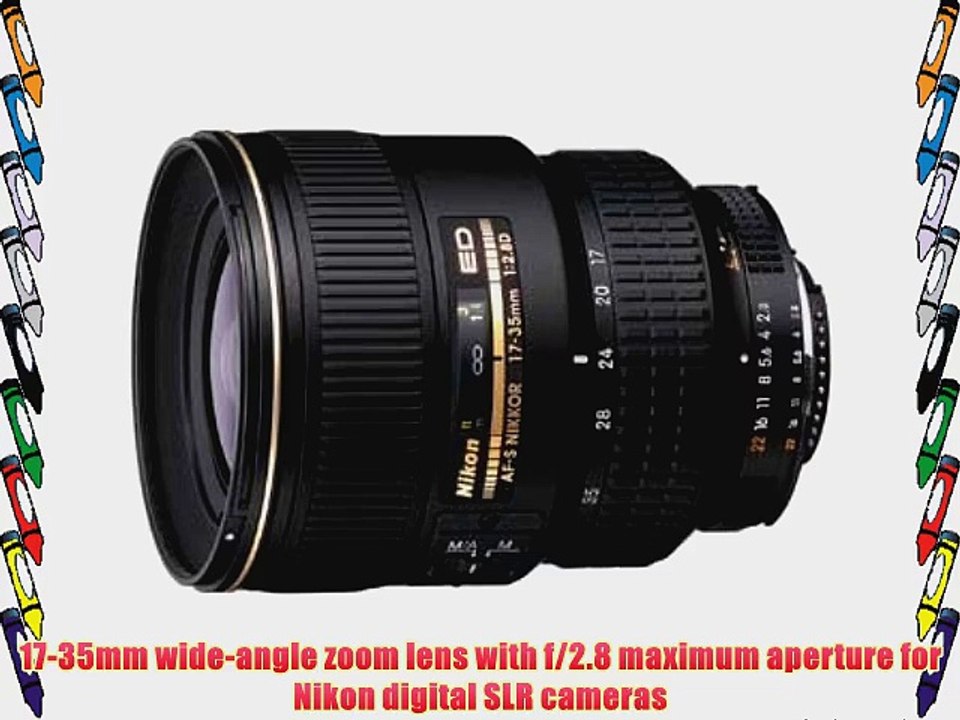 Nikon 17-35mm f/2.8D ED-IF AF-S Zoom Nikkor Lens for Nikon Digital SLR Cameras