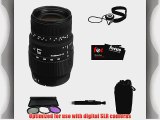 Sigma 70-300mm DG MACRO SLR Lens For Canon SLR Cameras with 58mm UV   Cleaning Package