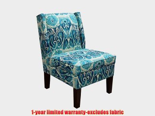 Skyline Furniture Wingback Chair in Alessandra Teal