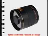 Rokinon 500mm f/6.3 Black Diamond Multi-coated Lens for Pentax [Camera]