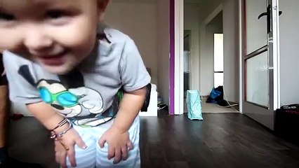 funny and cute baby-2 Years Old Baby Dancing With Daddy
