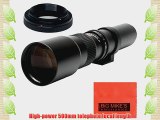 High-Power 500mm f/8 Manual Telephoto Lens for Nikon D90 D3000 D3100 D3200 D3300 D5000 D5100