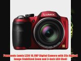 Panasonic Lumix LZ30 161MP Digital Camera with 35x Optical Image Stabilized Zoom and 3Inch LCD Red