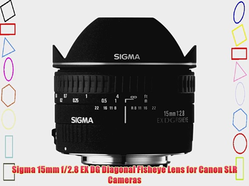 Sigma 15mm f/2.8 EX DG Diagonal Fisheye Lens for Canon SLR Cameras