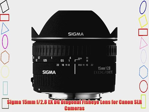Sigma 15mm f/2.8 EX DG Diagonal Fisheye Lens for Canon SLR Cameras