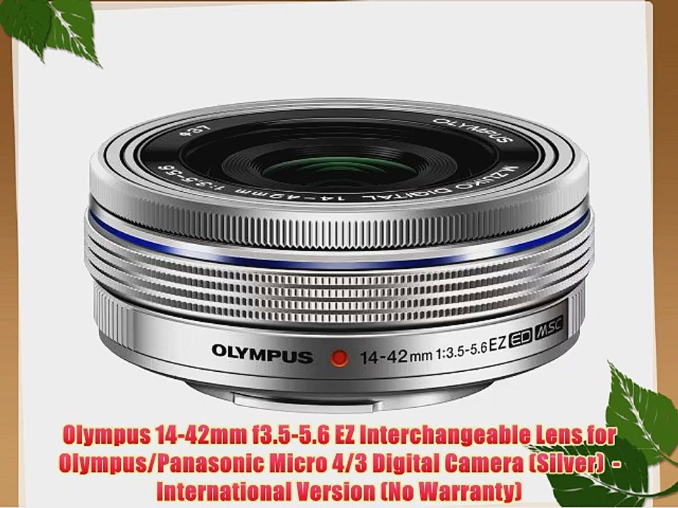 Olympus 14-42mm f3.5-5.6 EZ Interchangeable Lens for Olympus/Panasonic Micro 4/3 Digital Camera