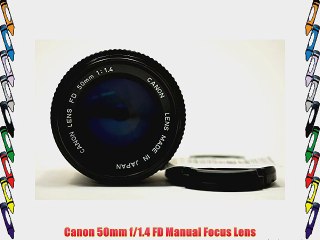 Canon 50mm f/1.4 FD Manual Focus Lens