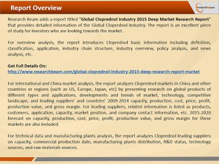 Global Cloprednol Industry Size, Share, Market Trends, Growth, Report 2015