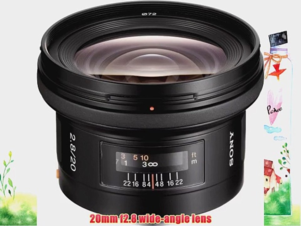 Sony SAL-20F28 20mm f/2.8 Wide Angle Lens for Sony Alpha Digital SLR Camera