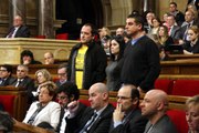 Els diputats de la CUP abandonen el ple contra la sentència del blocatge del parlament