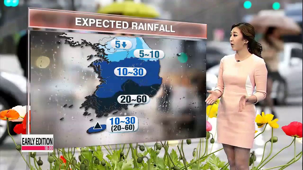 Rain nationwide, heavy rainfall down south