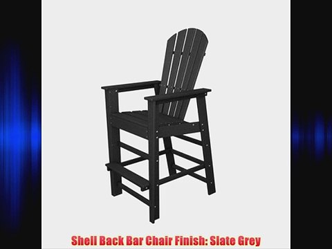 Shell Back Bar Chair Finish: Slate Grey