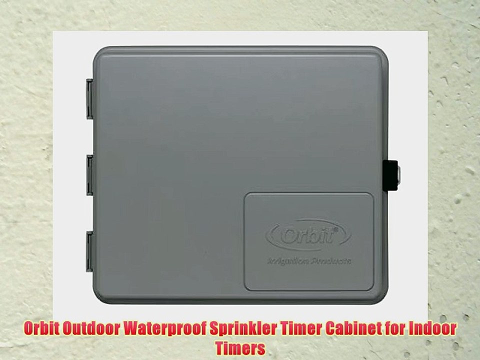 Orbit Outdoor Waterproof Sprinkler Timer Cabinet for Indoor Timers