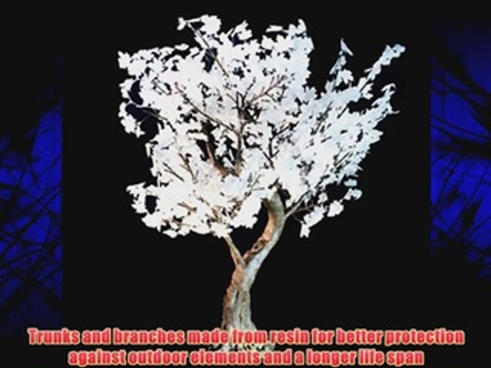 Bright Baum LED Artificial Tree 4.8-Feet Snow White Maple