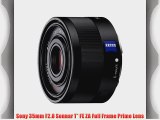Sony 35mm F2.8 Sonnar T* FE ZA Full Frame Prime Lens
