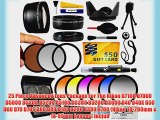 25 Piece Advanced Lens Package For The Nikon D7100 D7000 D5000 D5300 D5200 D5100 D3300 D3200