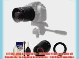 Vivitar 500mm f/8.0 Mirror Lens with 2x Teleconverter (=1000mm) Kit for Canon EOS 6D 70D 7D