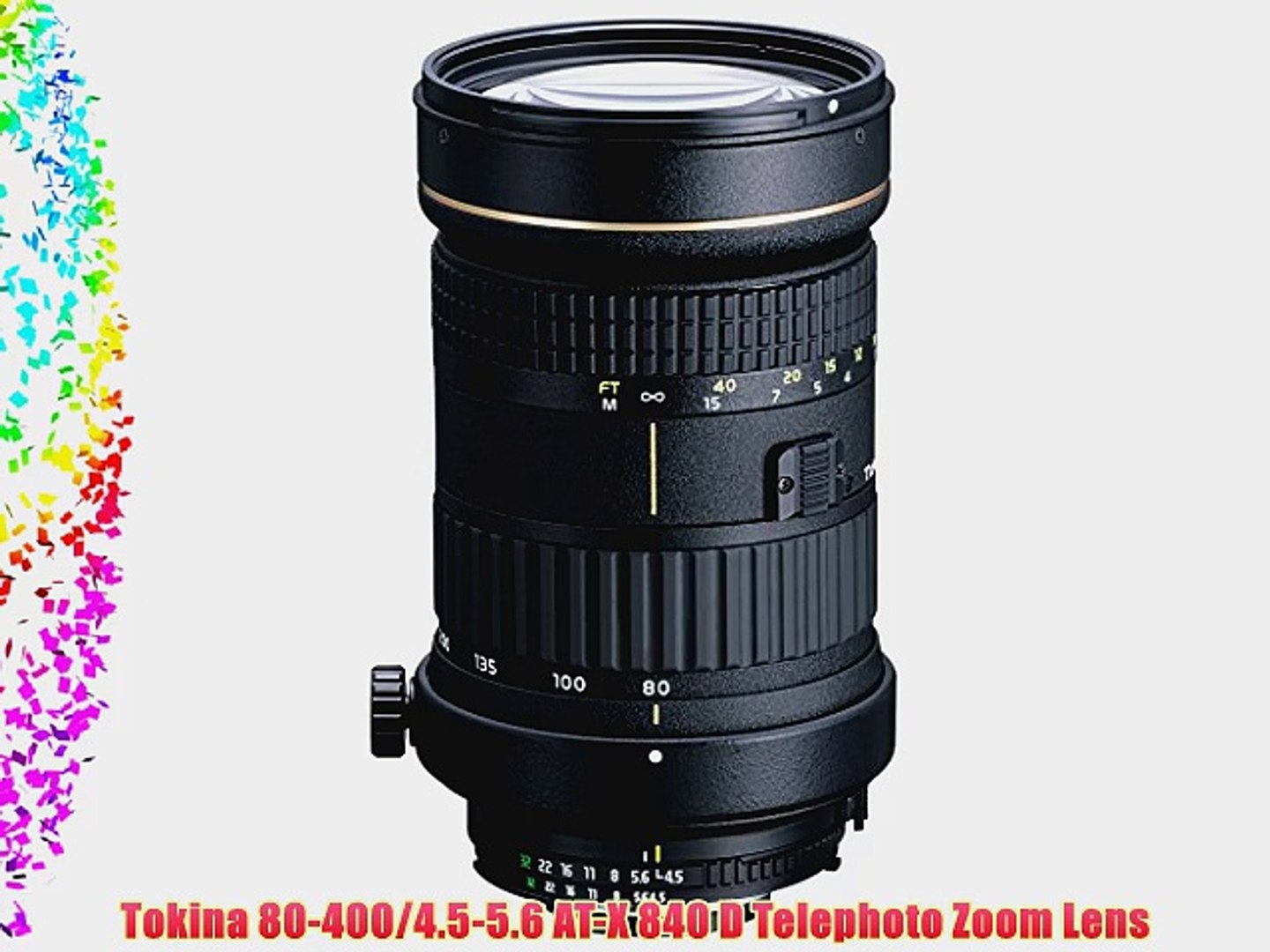Tokina 80-400/4.5-5.6 AT-X 840 D Telephoto Zoom Lens - video