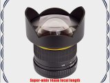 Bower SLY1428C Ultra Wide-Angle 14mm f/2.8 Fisheye Lens for Canon