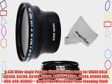 0.43X Wide-Angle Fisheye High Definition Lens for NIKON DSLR (D3300 D3200 D3100 D3000 D5300