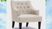 Baxton Studio Millicent Linen Arm Chair Beige