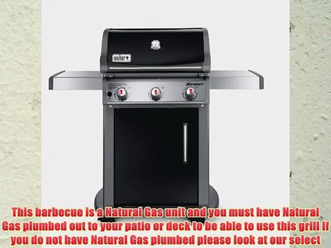 Weber 47510001 Spirit E310 Natural Gas Grill Black