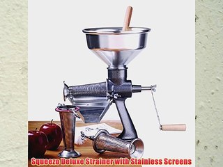 Squeezo Deluxe Strainer with Stainless Screens