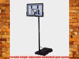 Lifetime 1479 Courtside Height-Adjustable Portable Basketball System with 48-Inch Shatter Guard