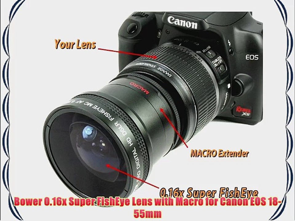 37mm Fisheye Fisheye Lens For JVC Everio Camcorders (Fits