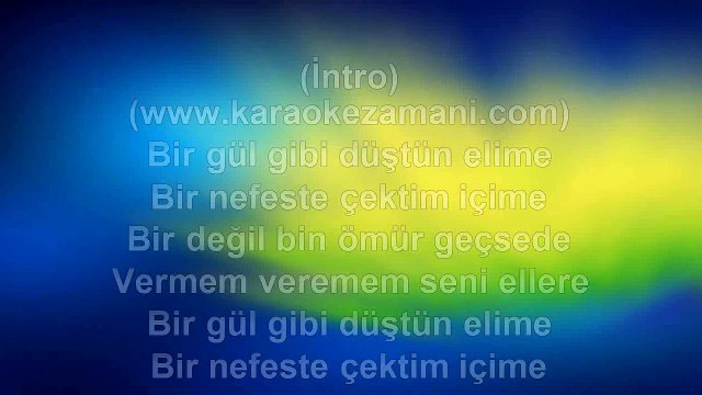 Adnan Çakır - Kıyamam Sana - 2010 TÜRKÇE KARAOKE