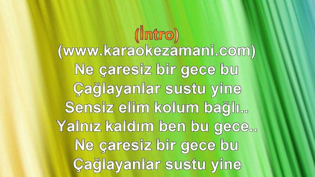 Adnan Çakır - Senin Adın Yalan Olsun - 2010 TÜRKÇE KARAOKE