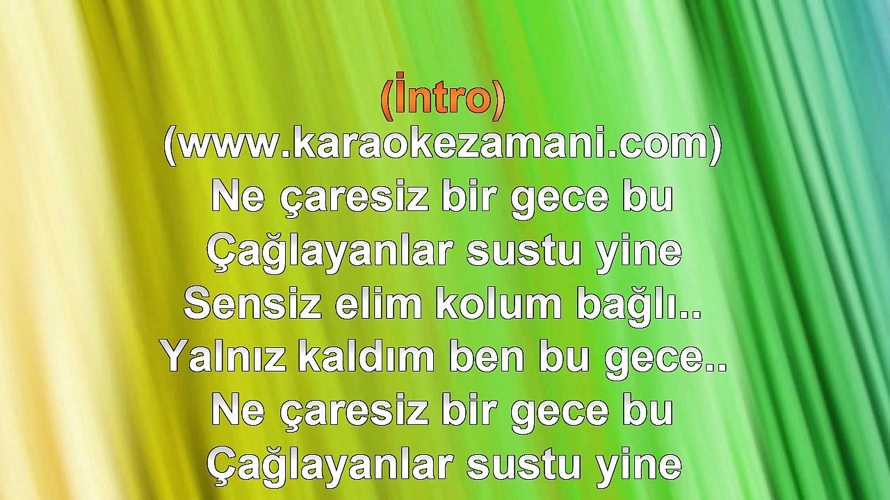 Adnan Çakır - Senin Adın Yalan Olsun - 2010 TÜRKÇE KARAOKE