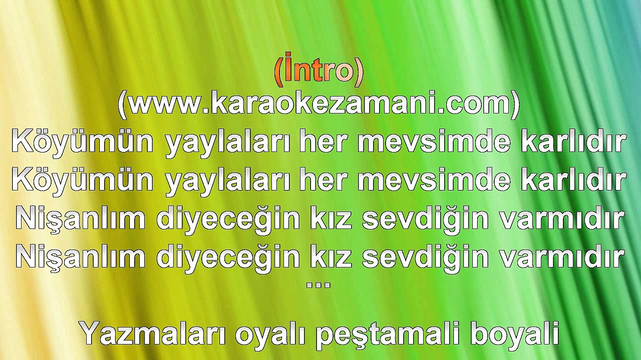 Adnan Çakır - Yazmaları Oyalı - 2010 TÜRKÇE KARAOKE