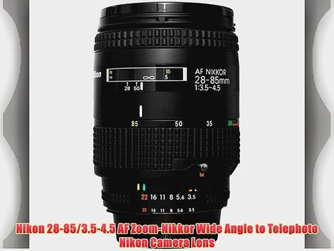 Nikon 28-85/3.5-4.5 AF Zoom-Nikkor Wide Angle to Telephoto Nikon Camera Lens