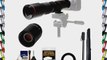 Vivitar 500mm f/8.0 Telephoto Lens with 2x Teleconverter (=1000mm)   Monopod Kit for Nikon
