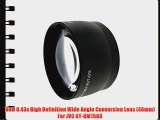 New 0.43x High Definition Wide Angle Conversion Lens (46mm) For JVC GY-HM150U