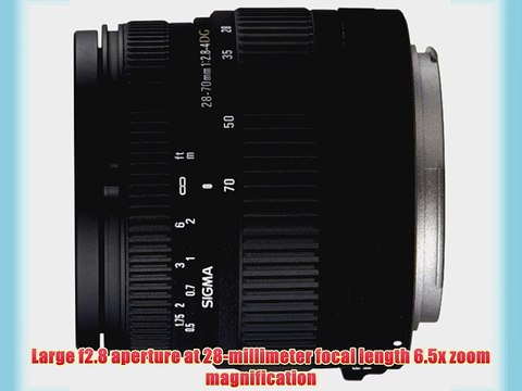 Sigma 28-70mm f/2.8-4 DG Aspherical Large Aperture Zoom Lens for Nikon SLR Cameras
