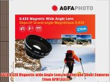 AGFA 0.43X Magnetic wide Angle Lens for Point and Shoot Cameras 17mm APMT4317