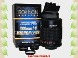 Rokinon 500M 500mm F/8.0 Mirror Lens (Black)