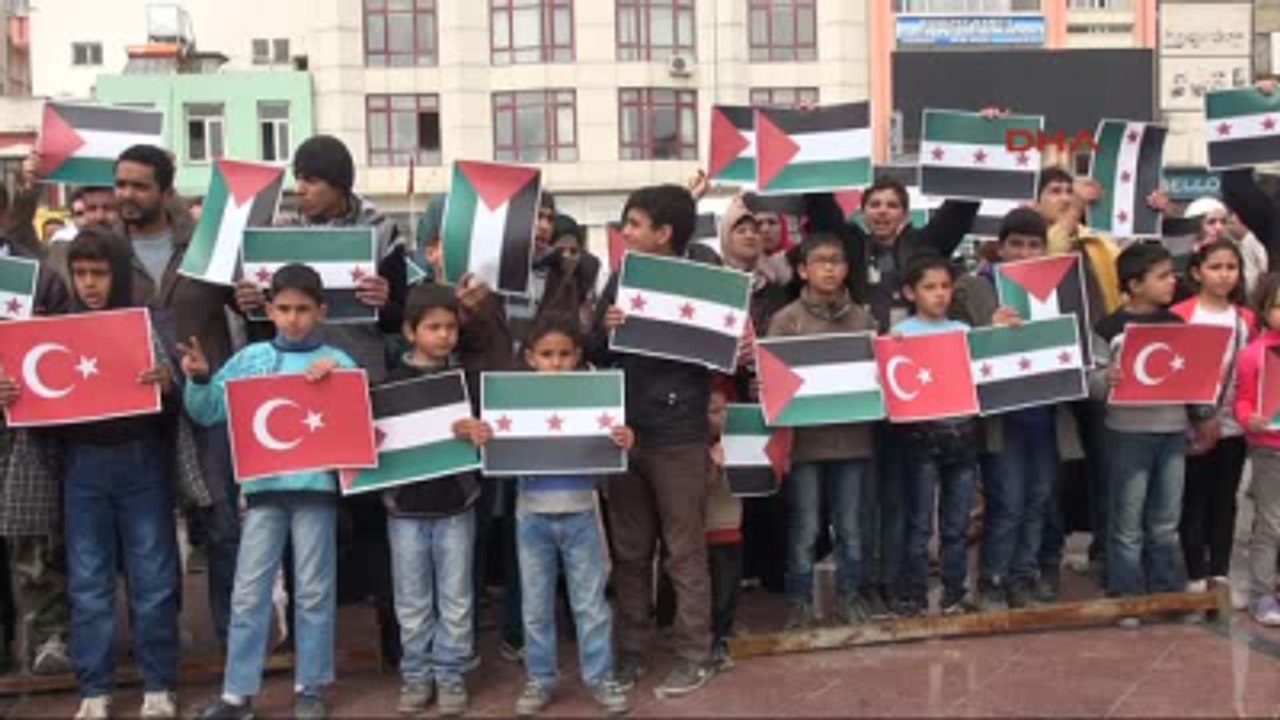 Kilis'te Esad Protestosu