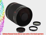 Rokinon 500M-4/3 500mm F8.0 Mirror Lens for Olympus 4/3