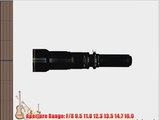 Rokinon 650Z-B 650-1300mm Super Telephoto Zoom Lens (Black)