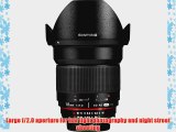 Samyang SY16M-NX 16mm f/2.0 Aspherical Wide Angle Lens for Samsung NX Cameras