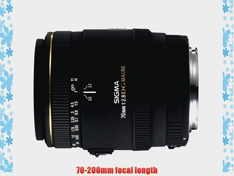 Sigma 70mm F/2.8 EX DG Macro Lens for Sigma Digital SLR Cameras