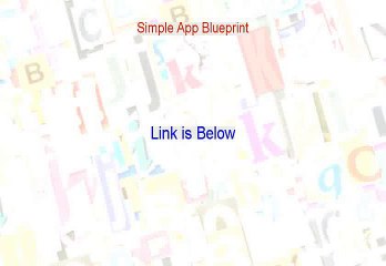 Simple App Blueprint Download PDF (Legit Download)