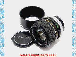 Canon FD 100mm F2.8 F/2.8 S.S.C