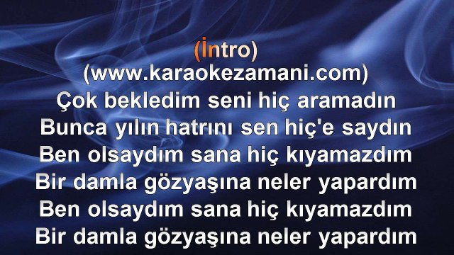 Afak Algan - Birgün Anlarsın - 2014 TÜRKÇE KARAOKE